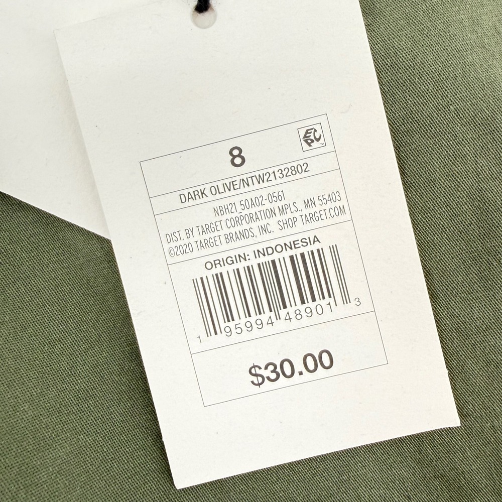 The Nines by Hatch Dark Olive Maternity Cotton Twill Skinny Pant Size 8 - Picture 7 of 8